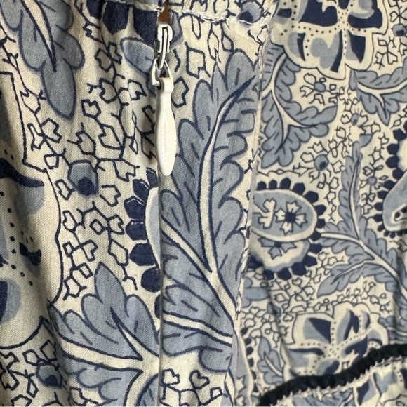 POLO JEANS RALPH LAUREN Dress 10 Cotton Paisley Floral Bandana Print Blue - Picture 6 of 9